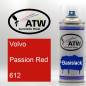 Preview: Volvo, Passion Red, 612: 400ml Sprühdose, von ATW Autoteile West.